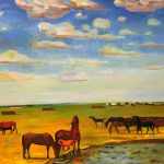 Очир Кикеев Табун в Степи