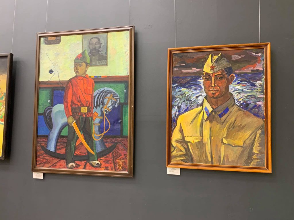 Очир Кикеев в музее Парка Победы в Москве